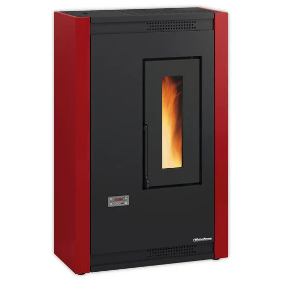 Extraflame belüfteter Pelletofen | LUISELLA 5.0 | 5,1 kW | bordeaux