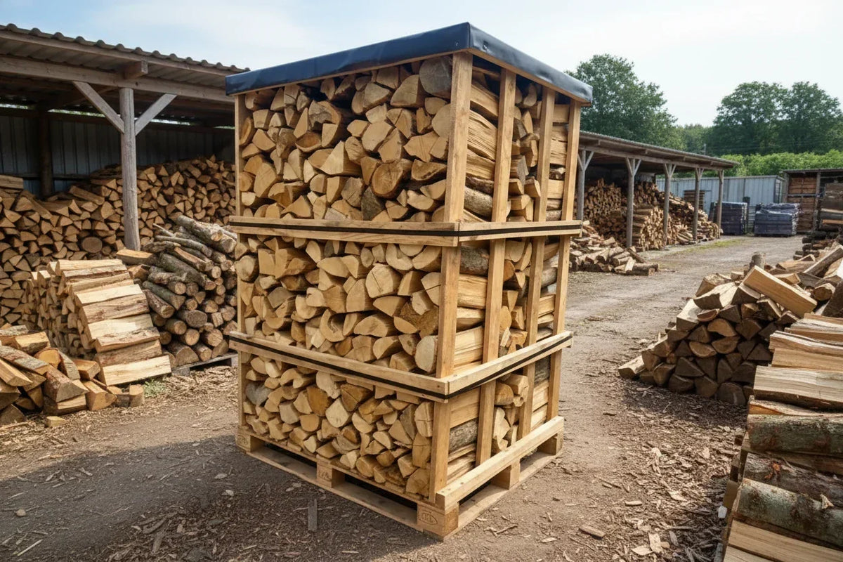 Hartholz Brennholz Kammergetrocknet 33 cm Palette 2,9 RM