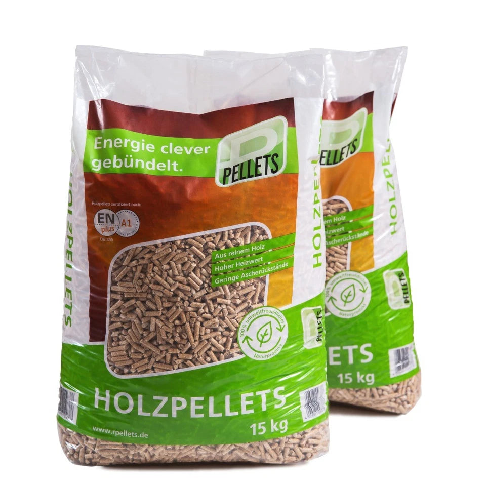 Holzpellets Heizpellets 65 x 15 kg Weichholz Sackware Pellet aus Holz EN plus