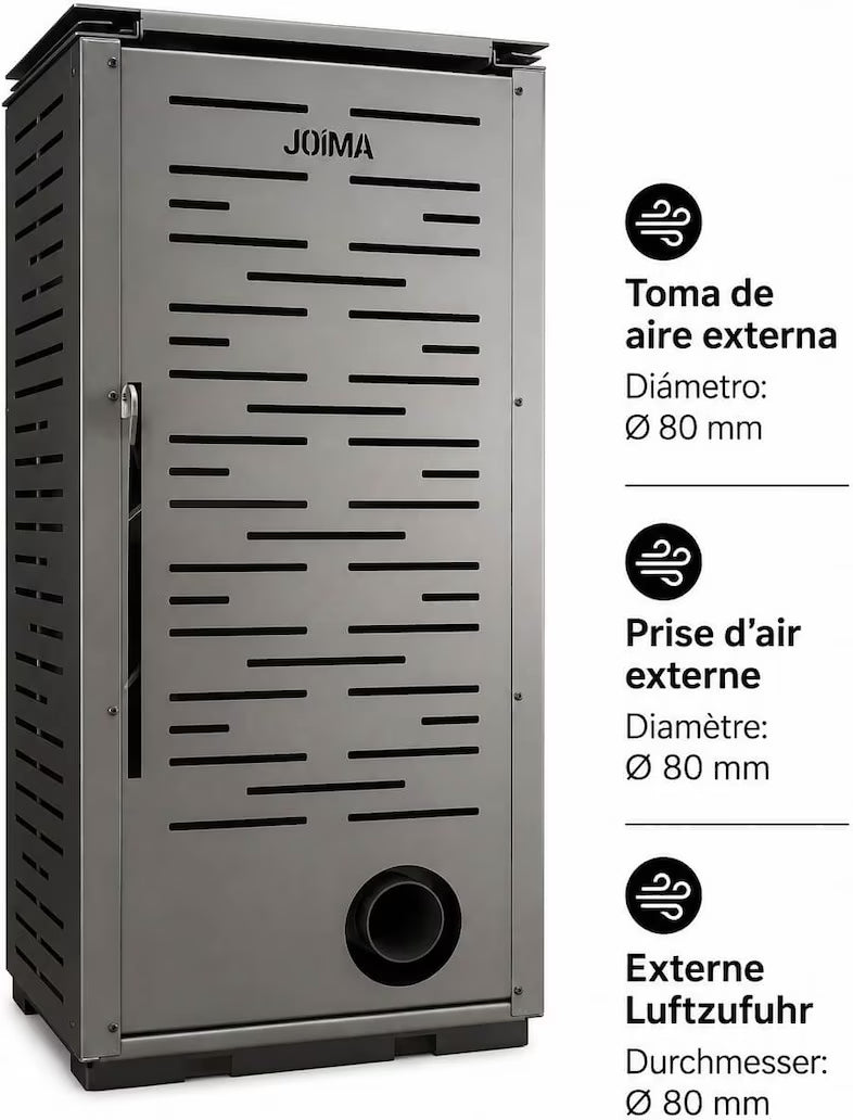 JOIMA – Pelletofen ohne Strom Modell NATUR STYLE 8 kW – Ecodesign 2022