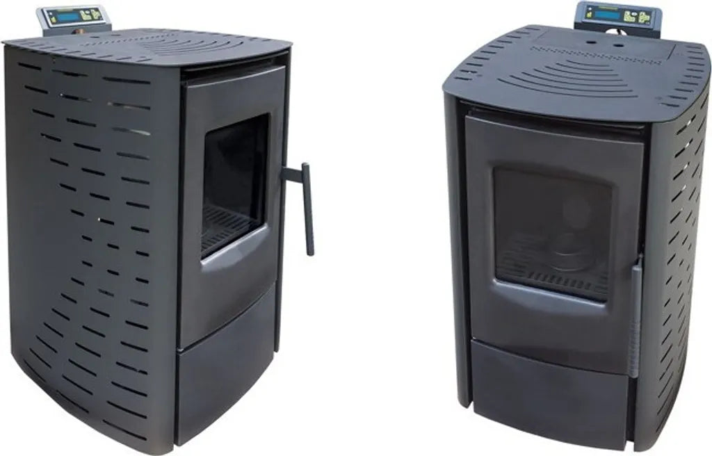 NEMAXX® P6 Pelletofen 6 kW A+ bis 120 m³ – Auto-Reinigungszyklus, ECO-Modus, Wochenprogramm & mechanische Reinigungsunterstützung – Schwarz