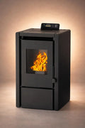 NEMAXX® PC5 Pelletofen 5,3 kW, A+ bis 120 m³ – Chrono-ECO-Modus, Wi-Fi-ready, Display & Fernbedienung – Überhitzungsschutz & Autoabschaltung – Schwarz