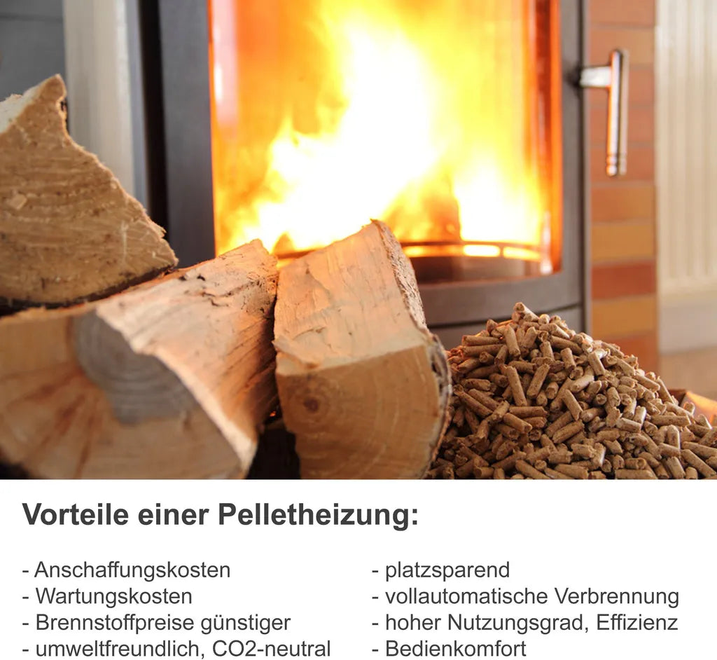 Nemaxx P9 Pelletofen Pelletkaminofen 11kW Kaminofen Heizofen Pellet Ofen Kamin Pelletheizung Heizgerät Kaminheizung Pellets -schwarz- WiFi-Ready