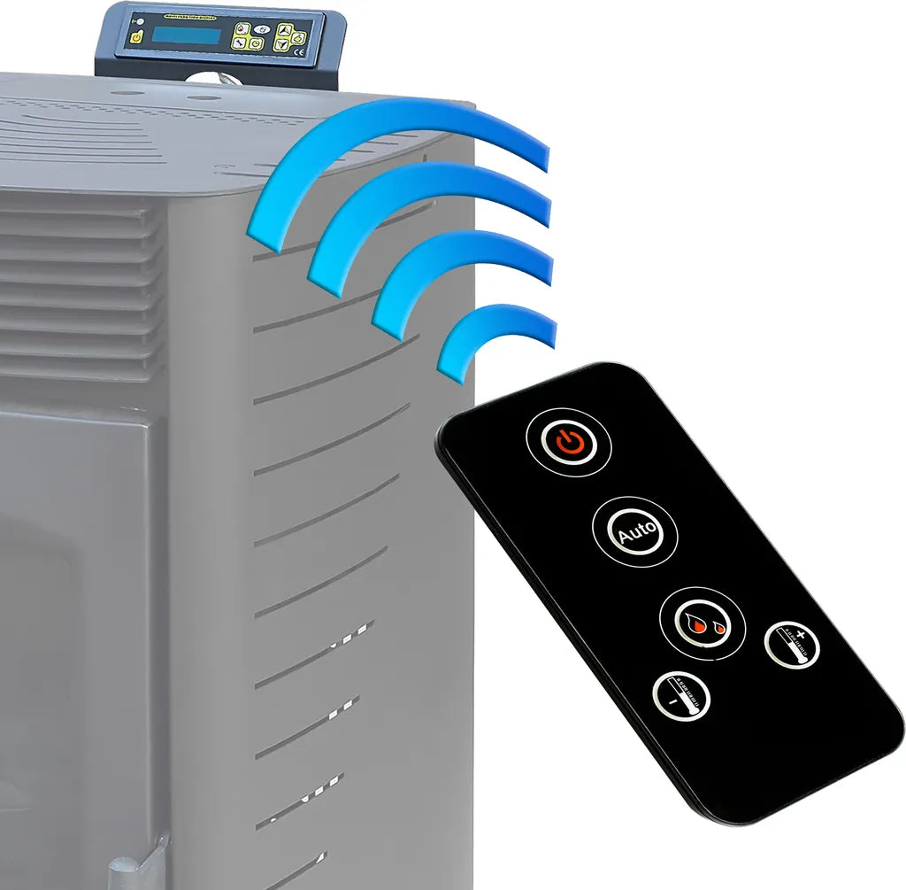 Nemaxx P9 Pelletofen Pelletkaminofen 11kW Kaminofen Heizofen Pellet Ofen Kamin Pelletheizung Heizgerät Kaminheizung Pellets -schwarz- WiFi-Ready