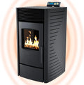 Nemaxx P9 Pelletofen Pelletkaminofen 11kW Kaminofen Heizofen Pellet Ofen Kamin Pelletheizung Heizgerät Kaminheizung Pellets -schwarz- WiFi-Ready