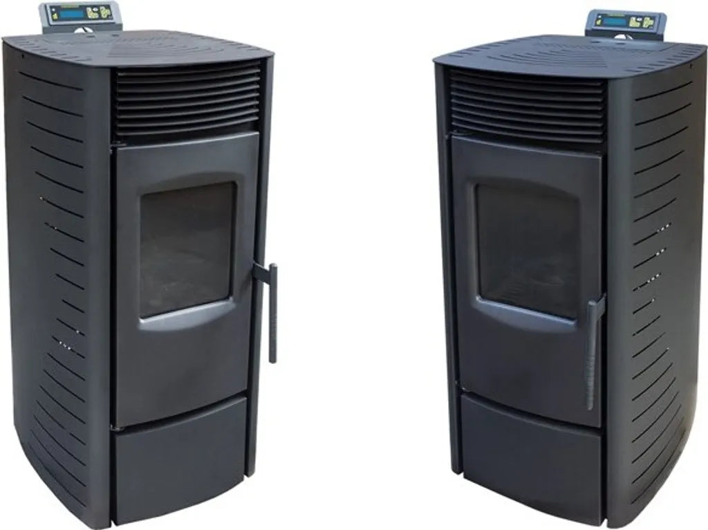 Nemaxx P9 Pelletofen Pelletkaminofen 11kW Kaminofen Heizofen Pellet Ofen Kamin Pelletheizung Heizgerät Kaminheizung Pellets -schwarz- WiFi-Ready