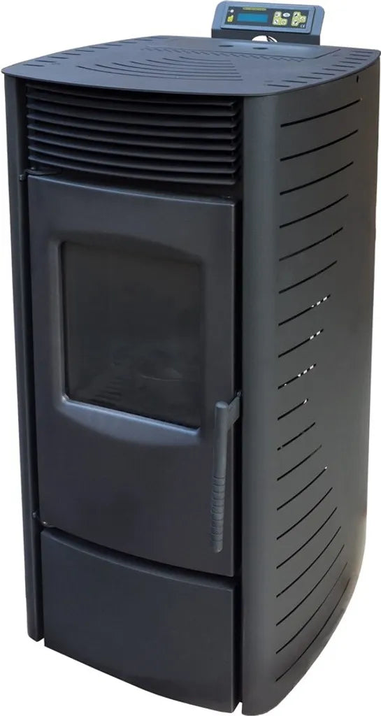 Nemaxx P9 Pelletofen Pelletkaminofen 11kW Kaminofen Heizofen Pellet Ofen Kamin Pelletheizung Heizgerät Kaminheizung Pellets -schwarz- WiFi-Ready