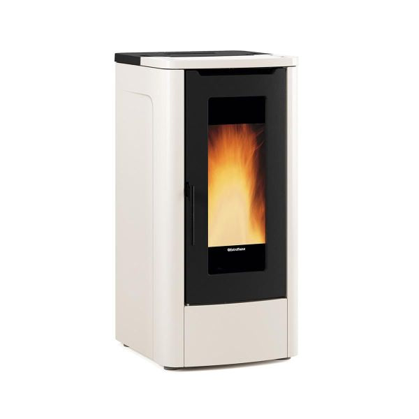 Pelletofen Extraflame Teorema mit 10 kW - Verkleidung elfenbein